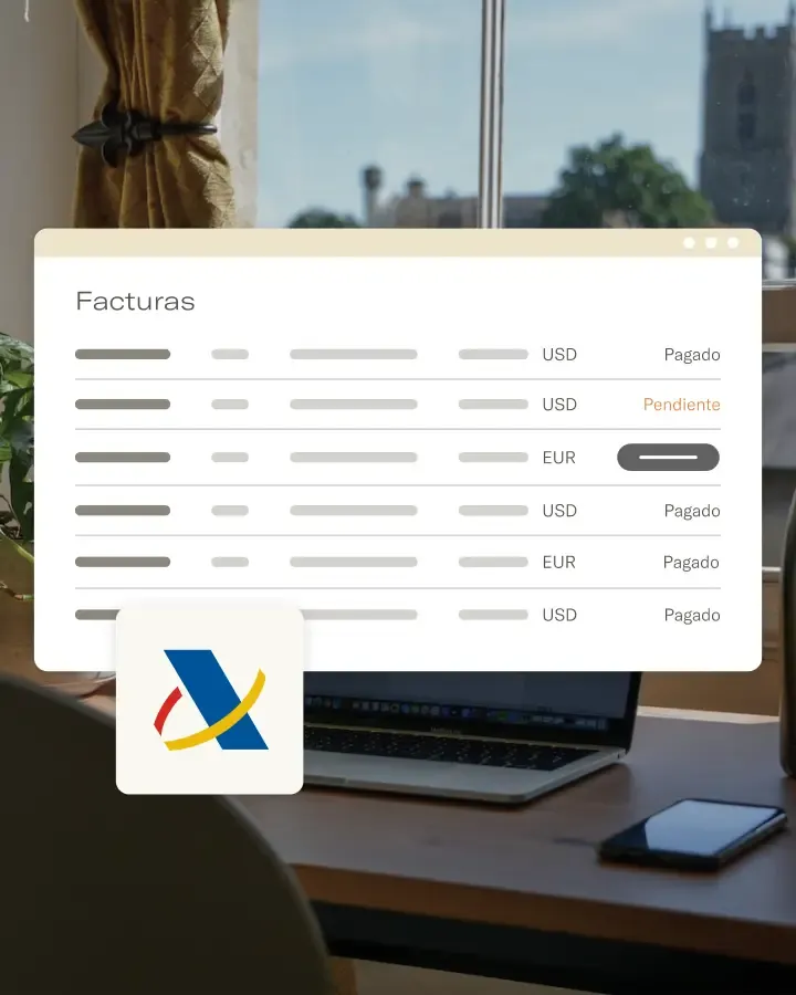 Illustration of Agencia Tributaria invoicing