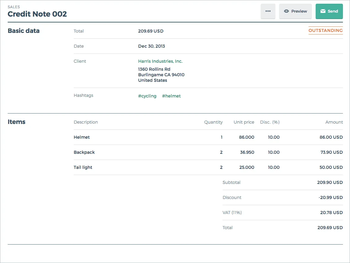 Automate Your Credit Notes