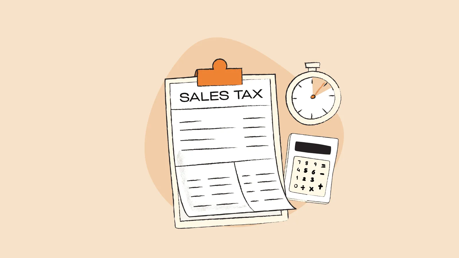 Illustration of a filling form