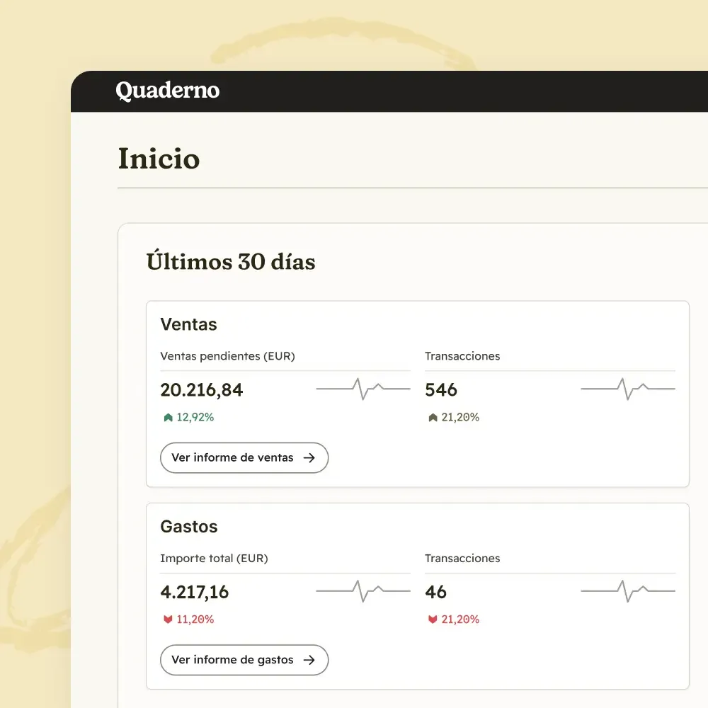 Factura con un código QR