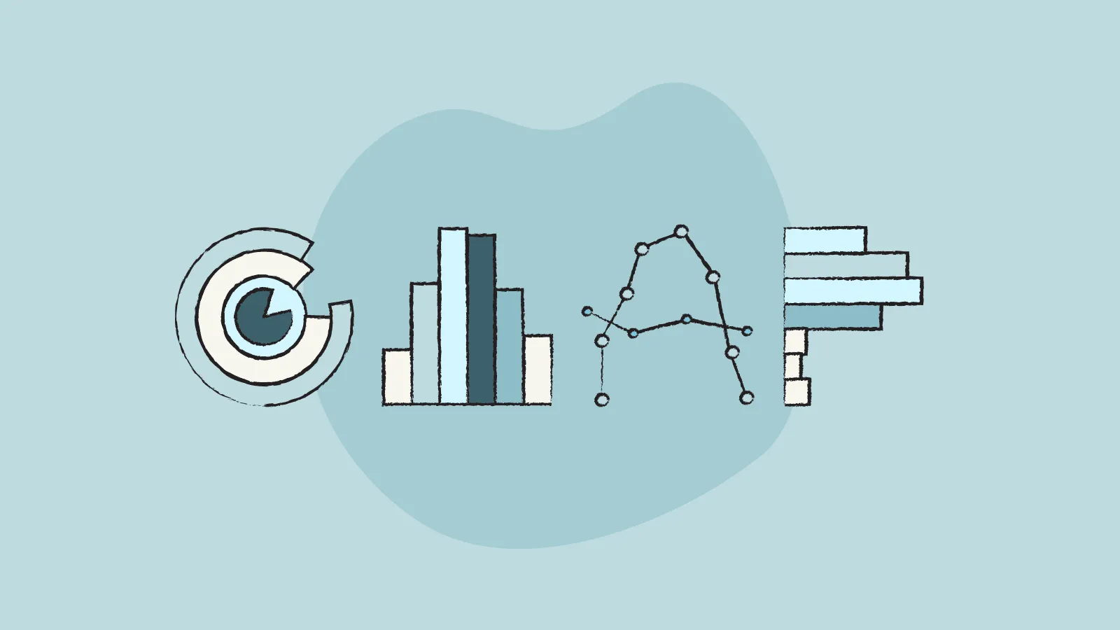 GAAP word illustrated with charts