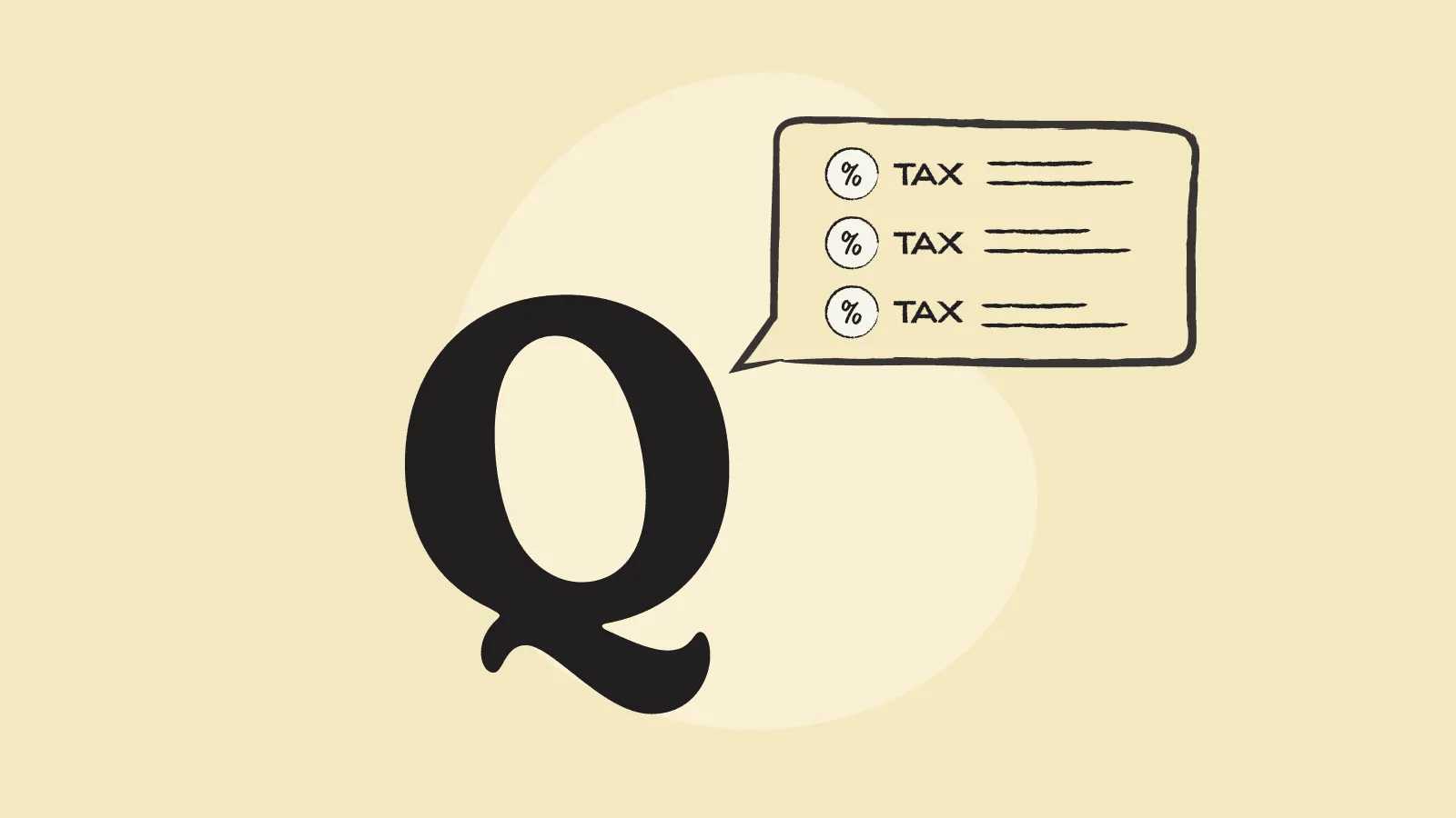 Quaderno logo talking about tax reports