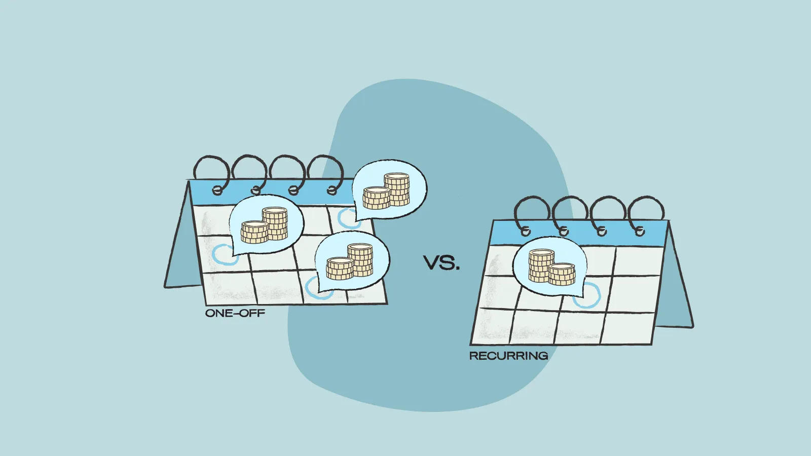 Illustration of 2 calendars