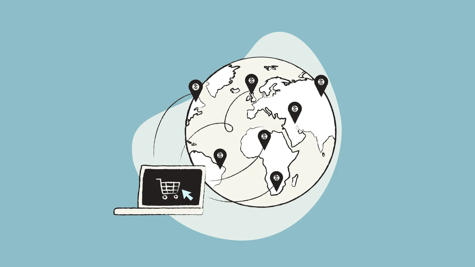 Illustration representing an ecommerce