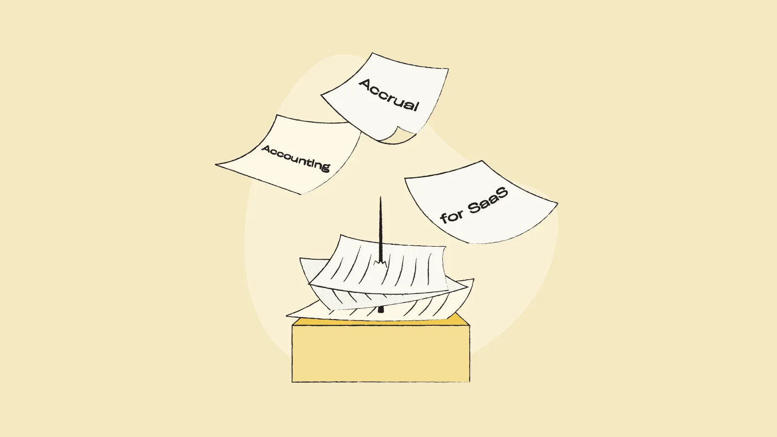 An illustration of a pile of papers