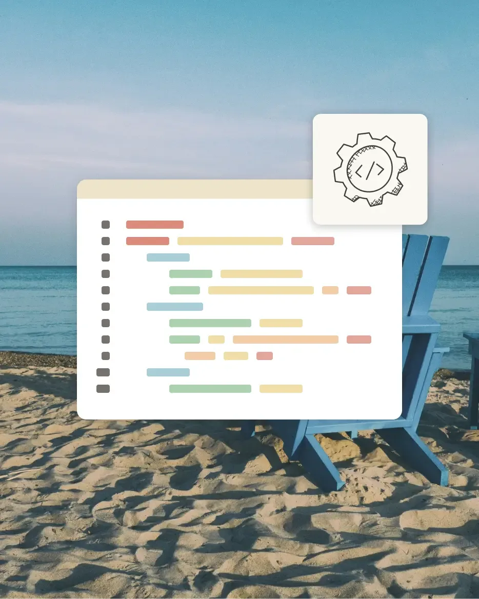 Illustration of a custom code