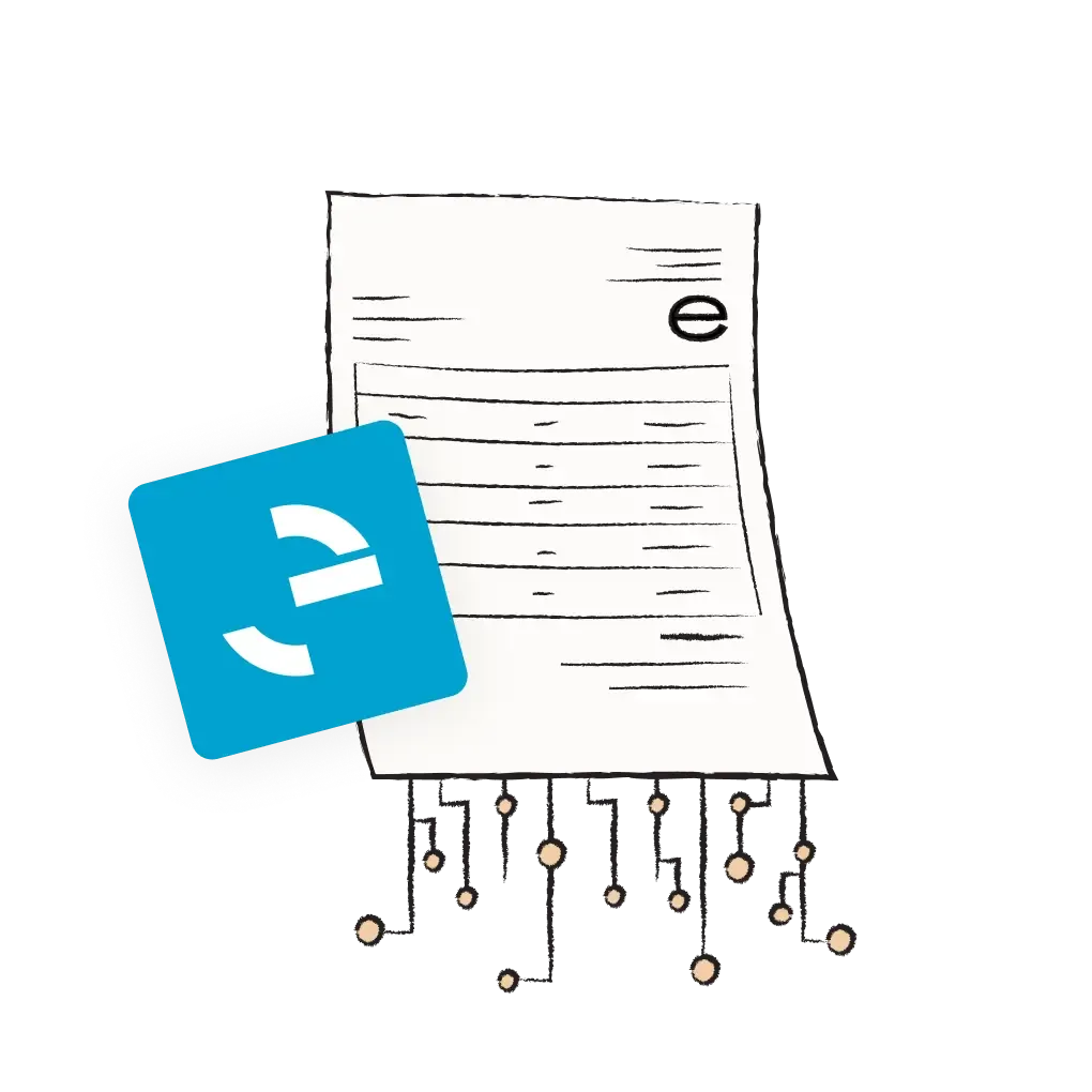 Digital invoice with FACe logo