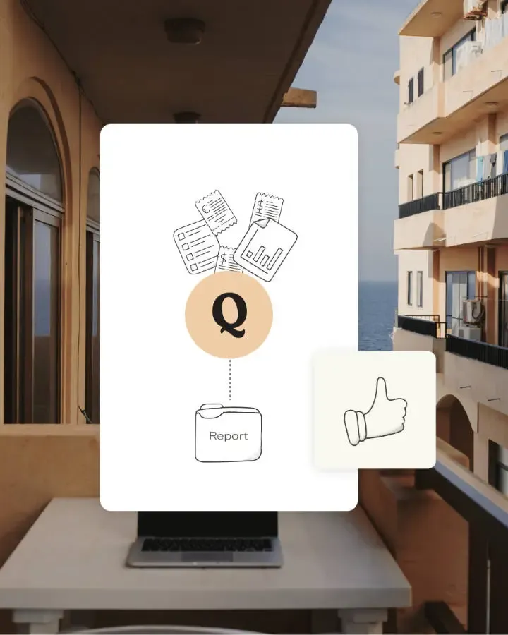 Illustration of different information grouped in a single tax report.