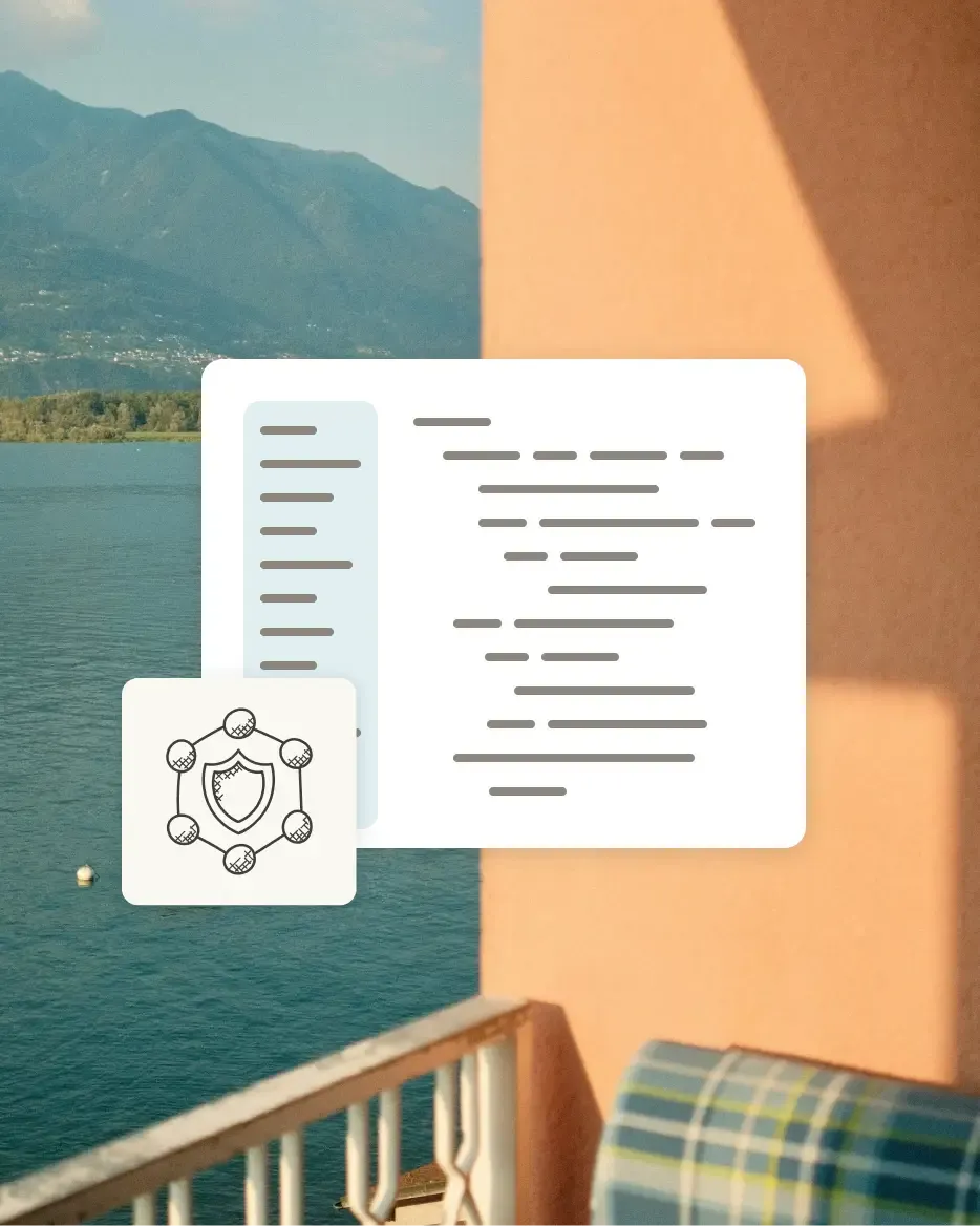 Illustration of a protected code