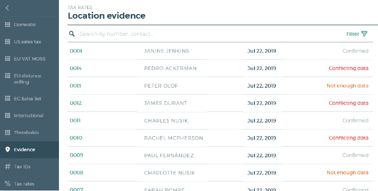 Illustration of Collect Customer Location Evidence