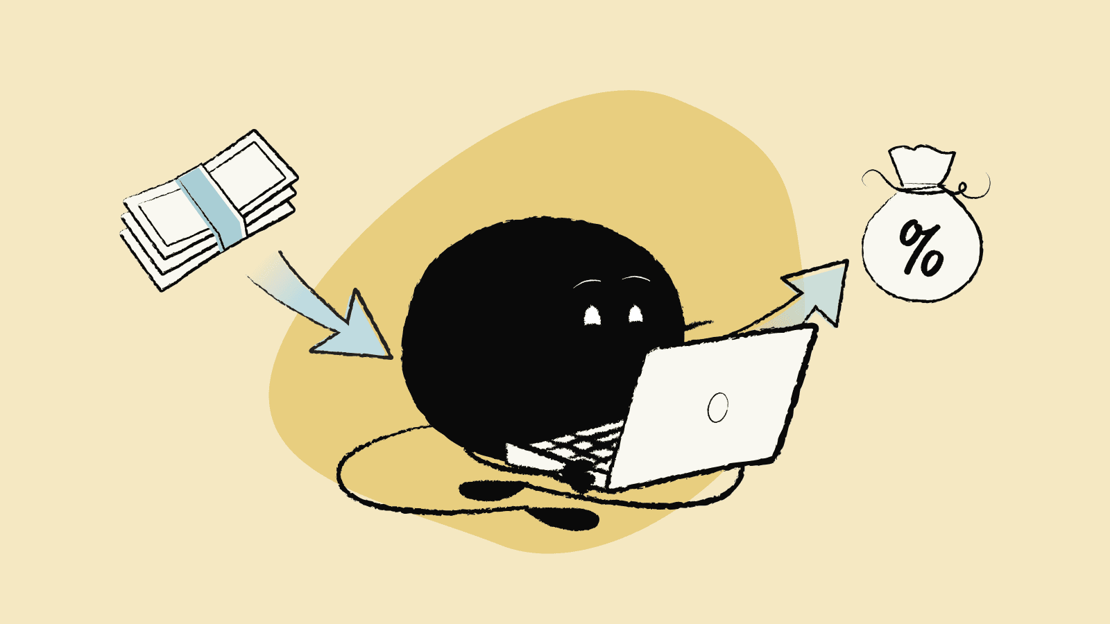 Illustration of a course creator working out whether VAT applies to their online courses