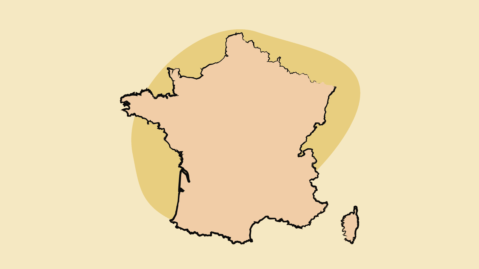 map of France