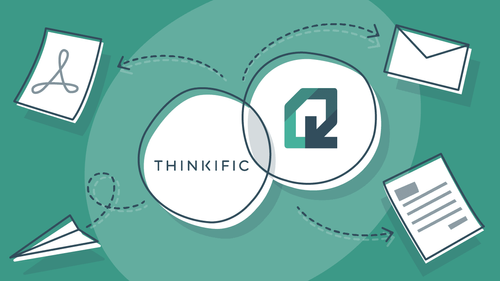 Illustration of Automatic Invoicing for Thinkific