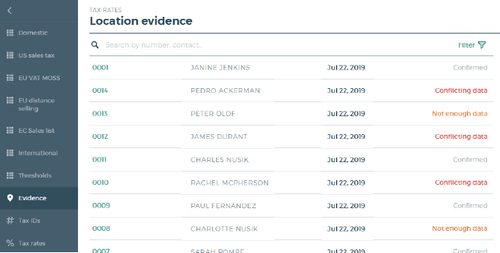 Illustration of Collect Customer Location Evidence