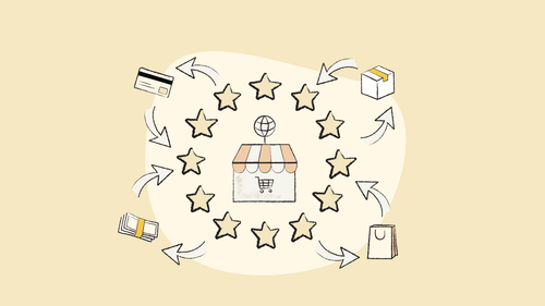 Illustration representing an ecommerce