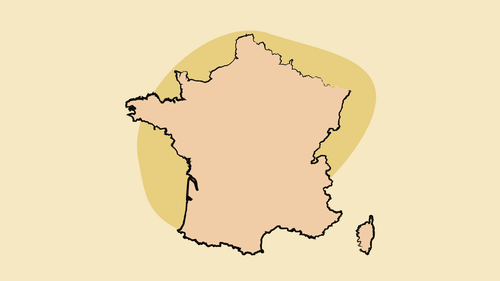 map of France