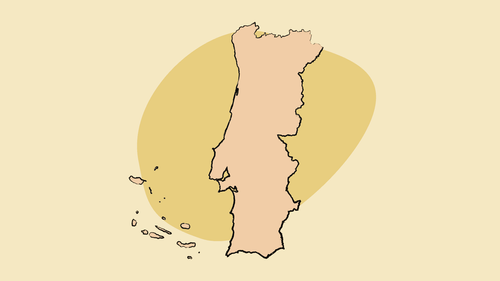 map of Portugal