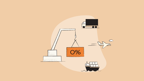 Illustration of the different elements of a supply chain
