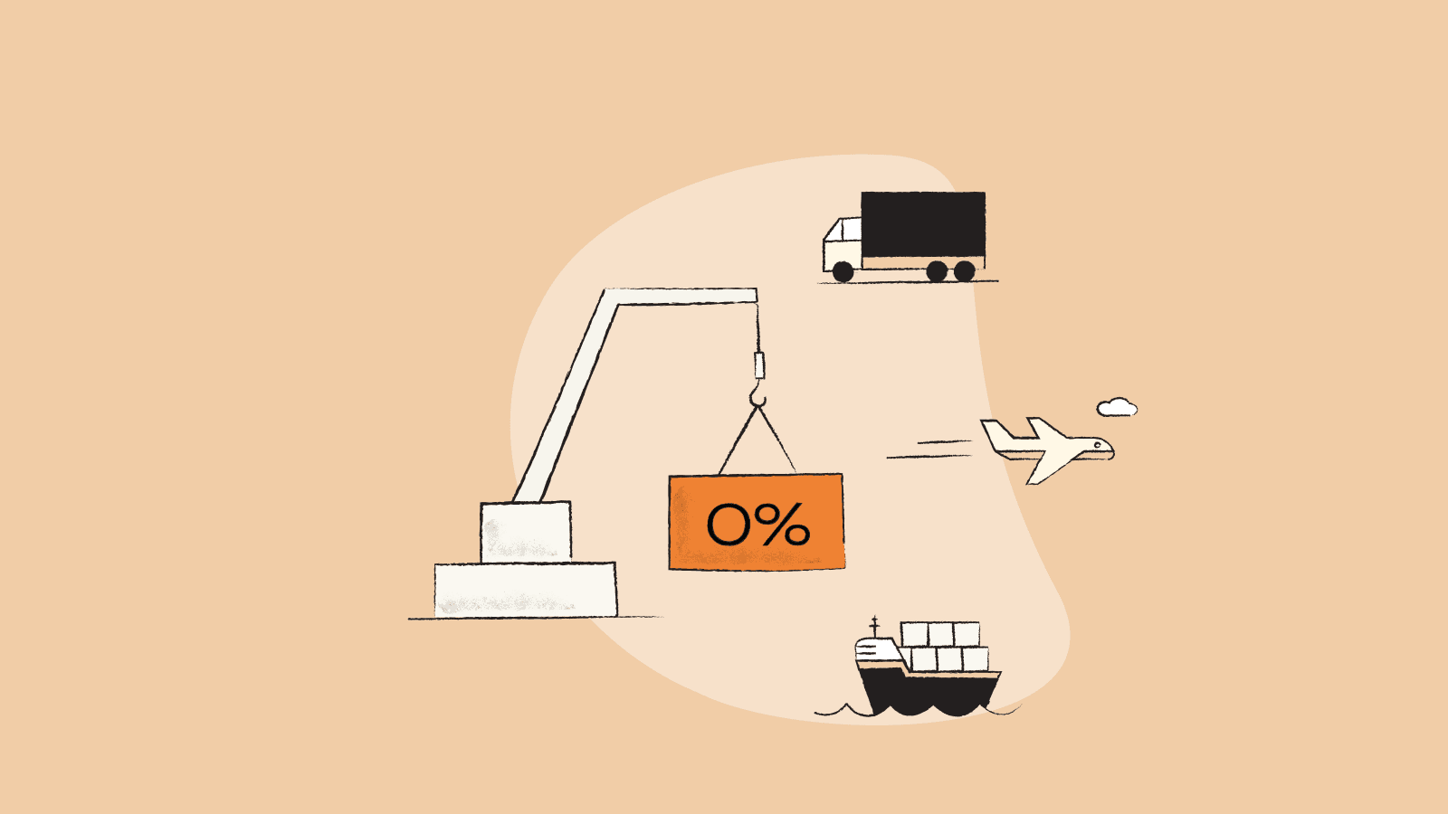 Illustration of the different elements of a supply chain