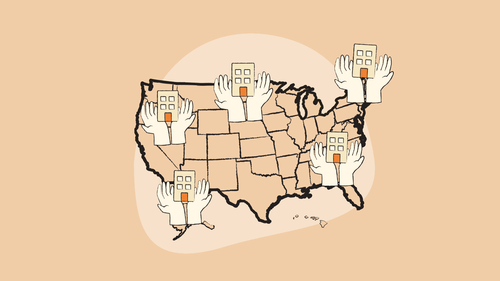 Illustration of USA map showcasing the best states to form an LLC