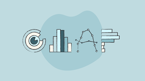 GAAP word illustrated with charts