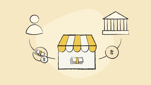 A store managing taxes between the user and household